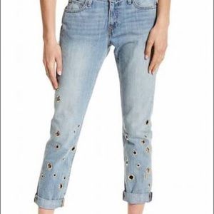 True Religion Women's Cameron Slim Boyfriend Jeans